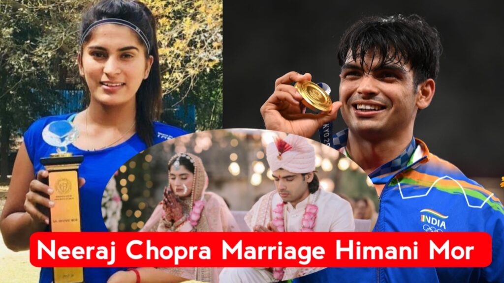 neeraj chopra and himani mor photo