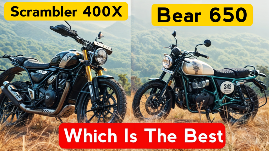 Royal Enfield Bear 650 Vs Scrambler 400X W photo